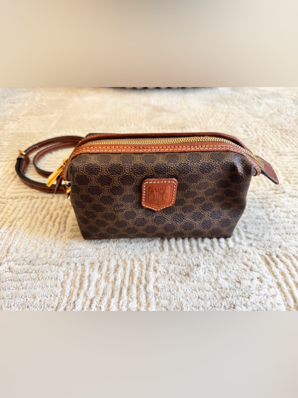 Vintage Celine Macadam Crossbody Bag